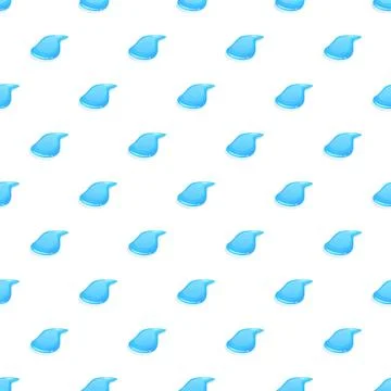Blue water drops seamless pattern background Illustrazione stock