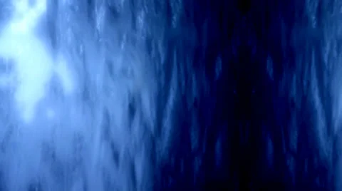 Blue water falling Stock Footage 30462696