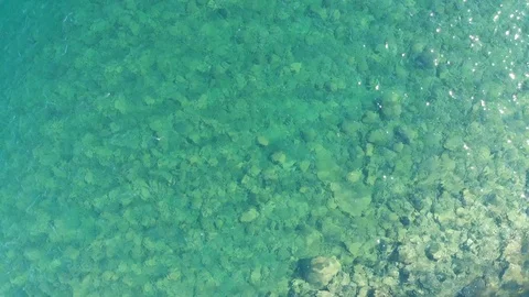 Blue water intro roll Stock Footage 95318196