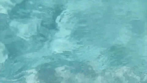Blue water movement in the pool Video stock 250838409