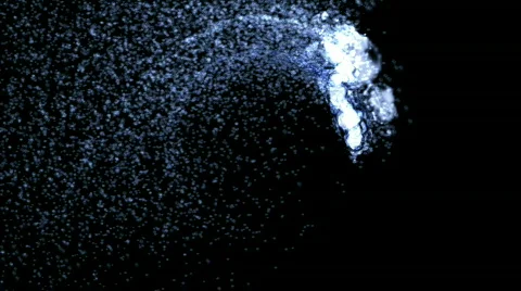 Blue water particles Stock Footage 449591