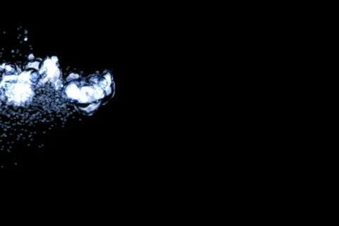 Blue water particles Stock Footage 602182