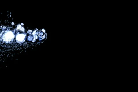Blue water particles Stock Footage 602186