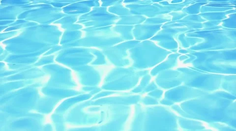 Blue Water in the Pool. Background Texture. Slow Motion. Stock Footage 44822785