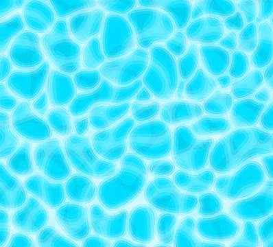 Blue water pool background texture. Overhead view on swimming pool. Summer blue Stock Illustration
