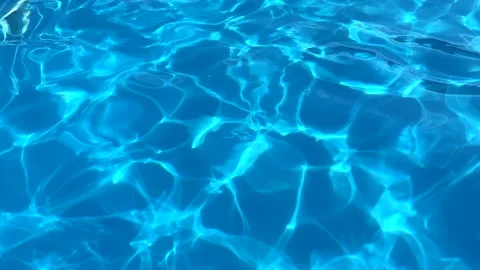 Blue water in a pool Video stock 198014632