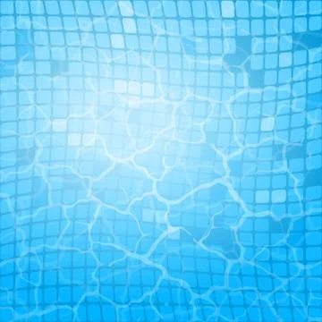 Blue water pool Stock Illustration