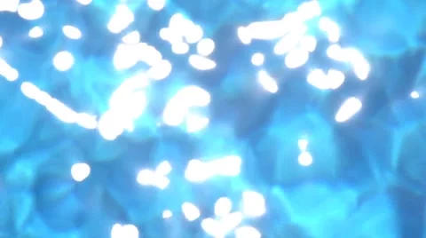 Blue Water in Pool - Light Bokeh 스톡 동영상 63001432