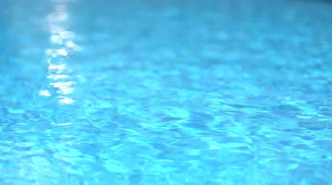 Blue Water in the Pool of Light Reflection 스톡 동영상 63001732