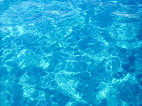 Blue water in pool Stock Photos