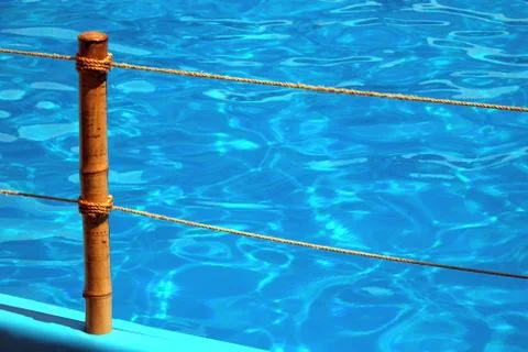 Blue water in the pool Stock-Fotos