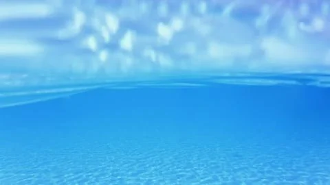 Blue water in the pool Stock Photos