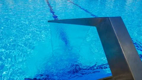 Blue water in the pool Stock Photos