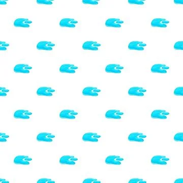 Blue water puddle spill fluid seamless pattern Stock Illustration