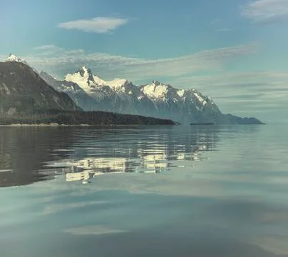 Blue water reflections Stock Photos