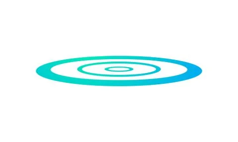 Blue Water Ripple. Isolated Vector Illustration Stock Illustration