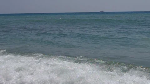 Blue water ripples Stock Footage 8568840