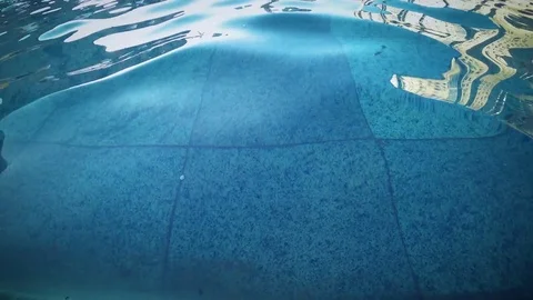  Blue water with small waves. Stock Footage 81078873