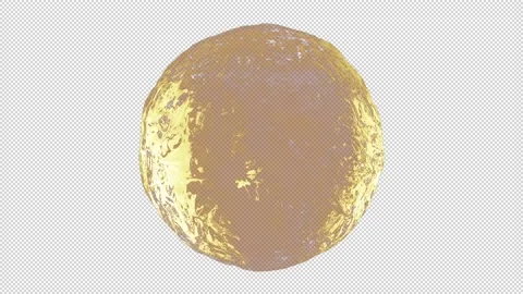 Blue water sphere looping isolated on alpha background Stock Footage 237685318