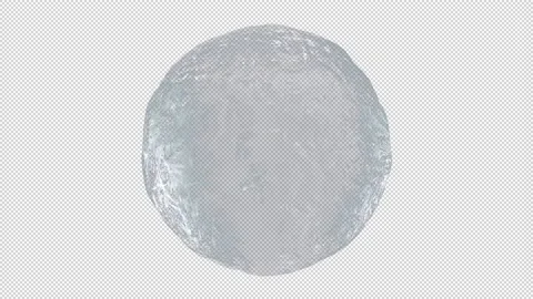 Blue water sphere looping isolated on alpha background Stock-Footage 237685319