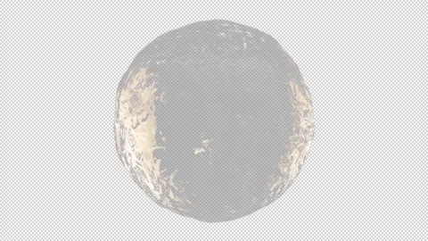 Blue water sphere looping isolated on alpha background Stock Footage 237685387