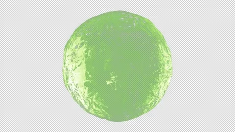 Blue water sphere looping isolated on alpha background Stock Footage 237685392