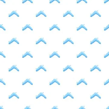 Blue water splash foam bubbles seamless pattern Stock-Illustration