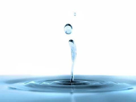 Blue water splash Stock Illustration