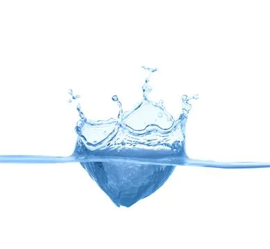 Blue water splash Photos
