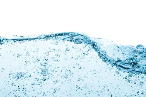 Blue water splash Stock Photos