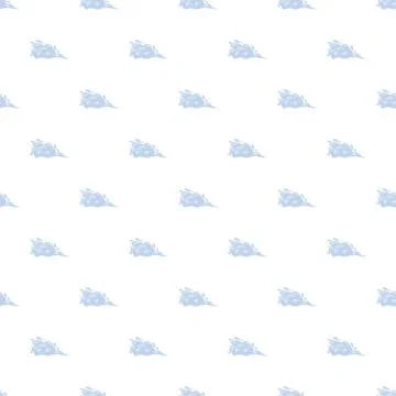 Blue water splash seamless pattern for background design Illustrazione stock