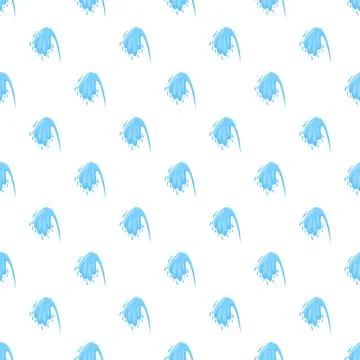 Blue water splash seamless repeating pattern background 스톡 일러스트