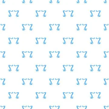 Blue water splashes creating repeating seamless pattern イラスト素材