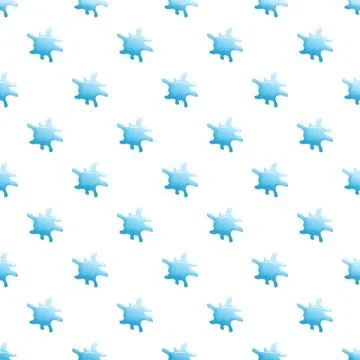 Blue water splashes forming a seamless pattern Stock Illustration