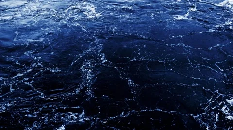 Blue water stream, closeup Video stock 58862779