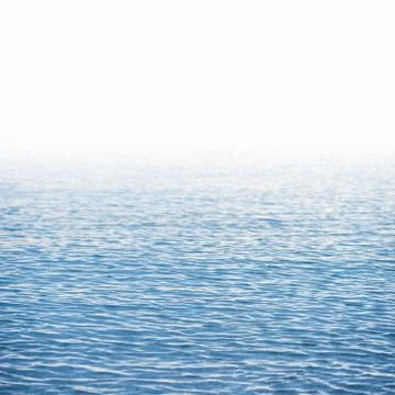 Blue water surface background isolated on white Stock Photos