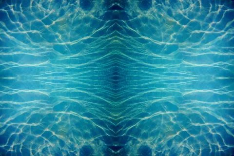 Blue water surface as background Stock Photos