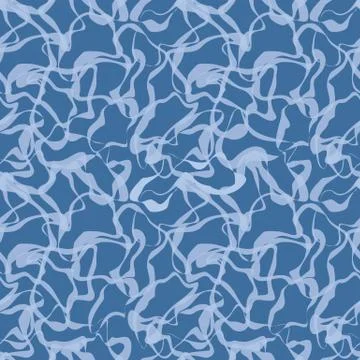 Blue water surface fluid seamless vector pattern Stockillustratie