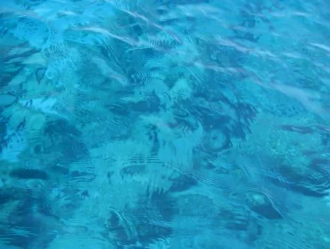 Blue water surface. Stock Photos