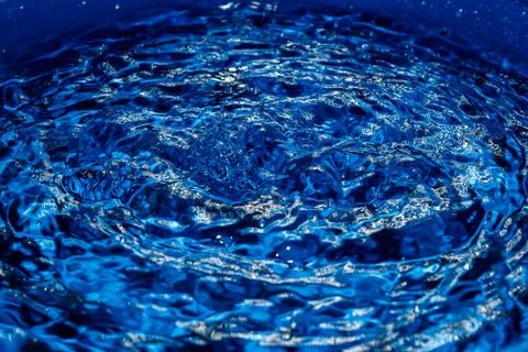Blue water surface Stock Photos