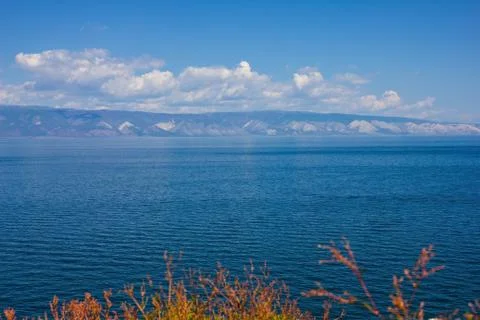 Blue water surface Stock Photos