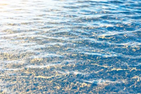 Blue water surface Stock Photos