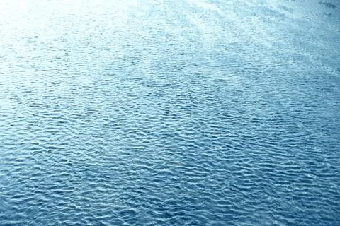Blue water surface Stock Photos