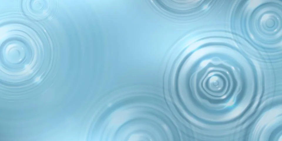 Blue water surface with ring patterns Stock Illustration
