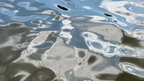 Blue water surface with ripples Stock-Footage 313994877