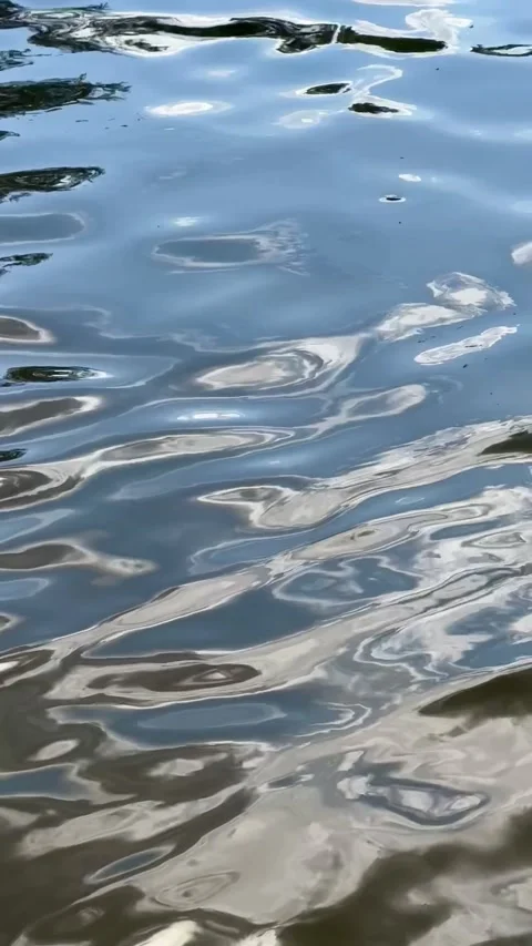 Blue water surface with ripples Stock Footage 313994879