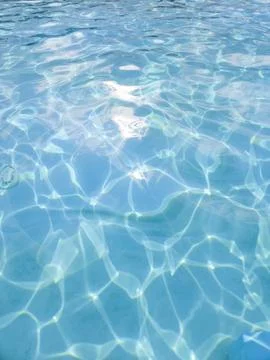 Blue Water Surface Ripples Pool Ocean Reflection Turquoise Clear Wave Texture Stock Photos