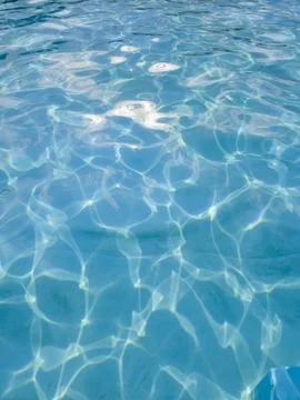 Blue Water Surface Ripples Pool Ocean Reflection Turquoise Clear Wave Texture Stock Photos
