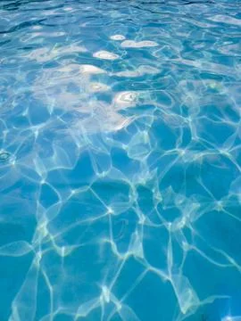 Blue Water Surface Ripples Pool Ocean Reflection Turquoise Clear Wave Texture Stock Photos