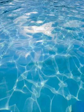 Blue Water Surface Ripples Pool Ocean Reflection Turquoise Clear Wave Texture Stock Photos